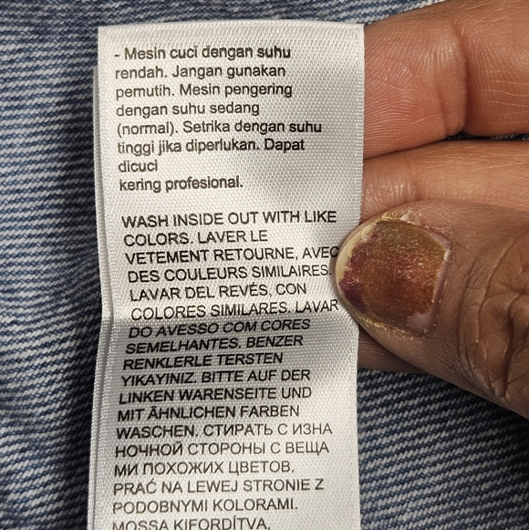 Levi's Daisy Denim Halter Top Size Large Festival Coachella Coquette - Picture 16 of 16